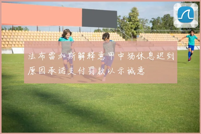 法布雷加斯解释意甲中场休息迟到原因承诺支付罚款以示诚意